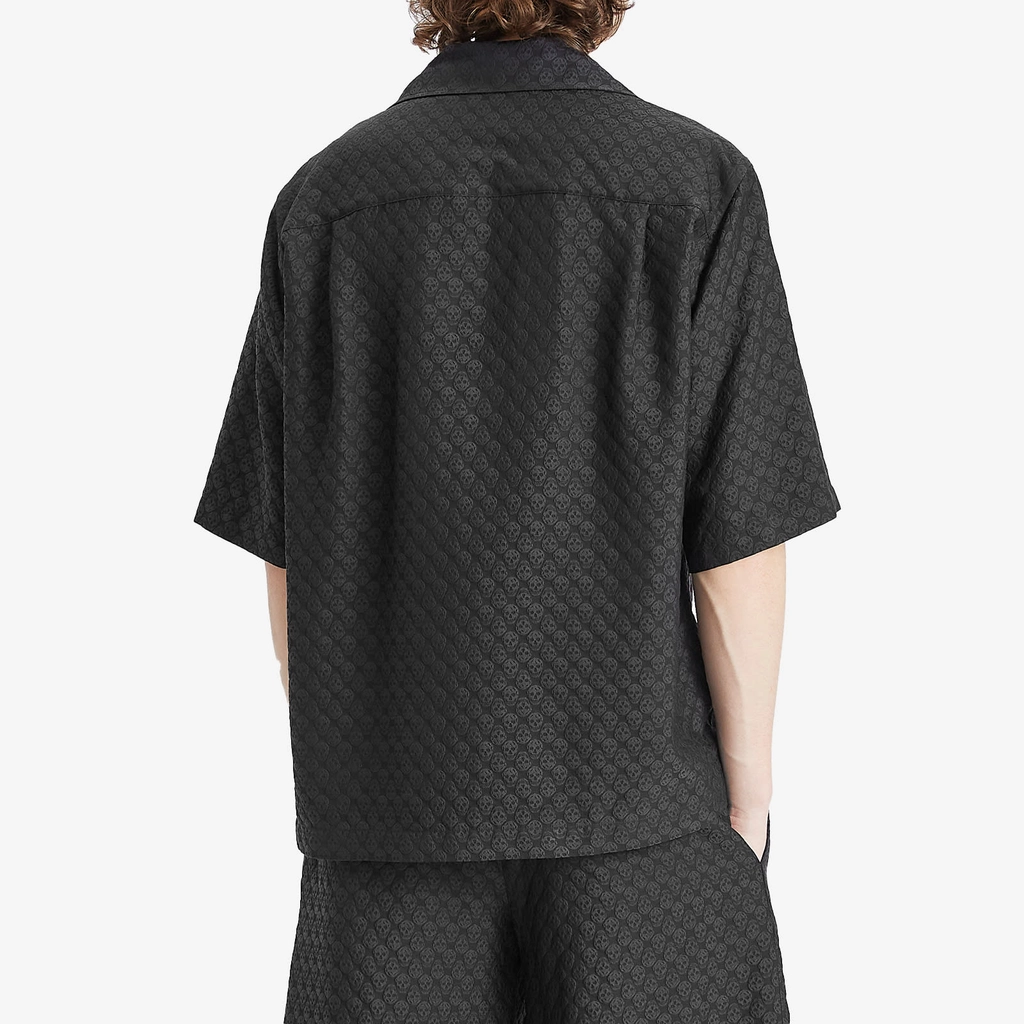 Alexander McQueen Men's Jacquard Skull Shirt Black/Black